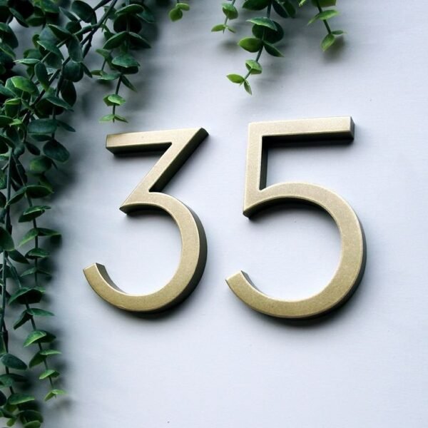 Nova - Elegant Brass Door Numbers & Letters